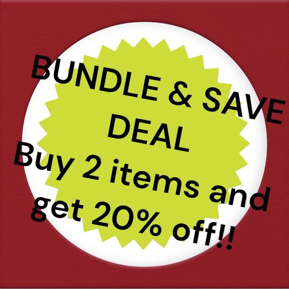 COPY - BUNDLE And SAVE Deal! Buy 2 ITEMS and get 20% off!